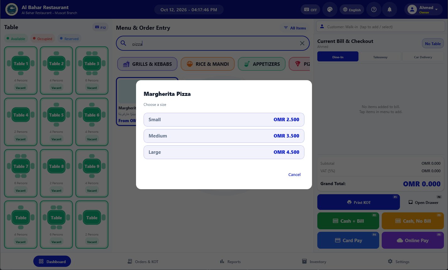 Choosing Small, Medium or Large when billing